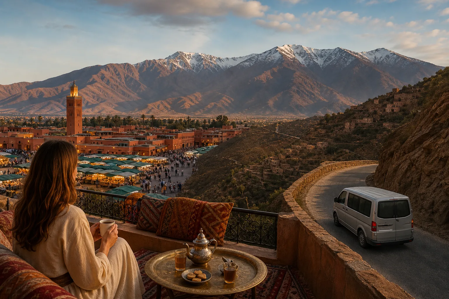 Illustration for Marrakech and Atlas Mountains Tour Packages