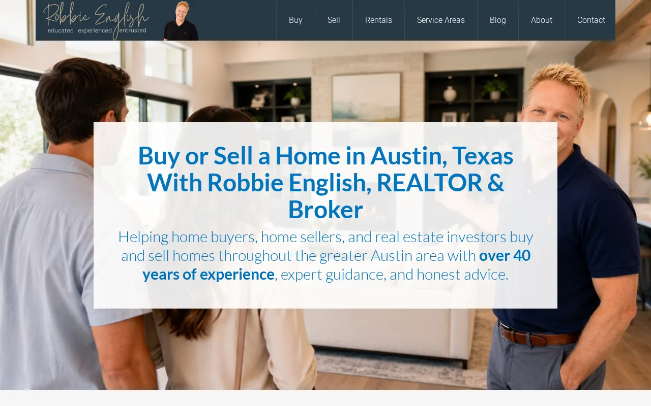 Robbie English: visual reference for 1. Robbie English, REALTOR, Broker