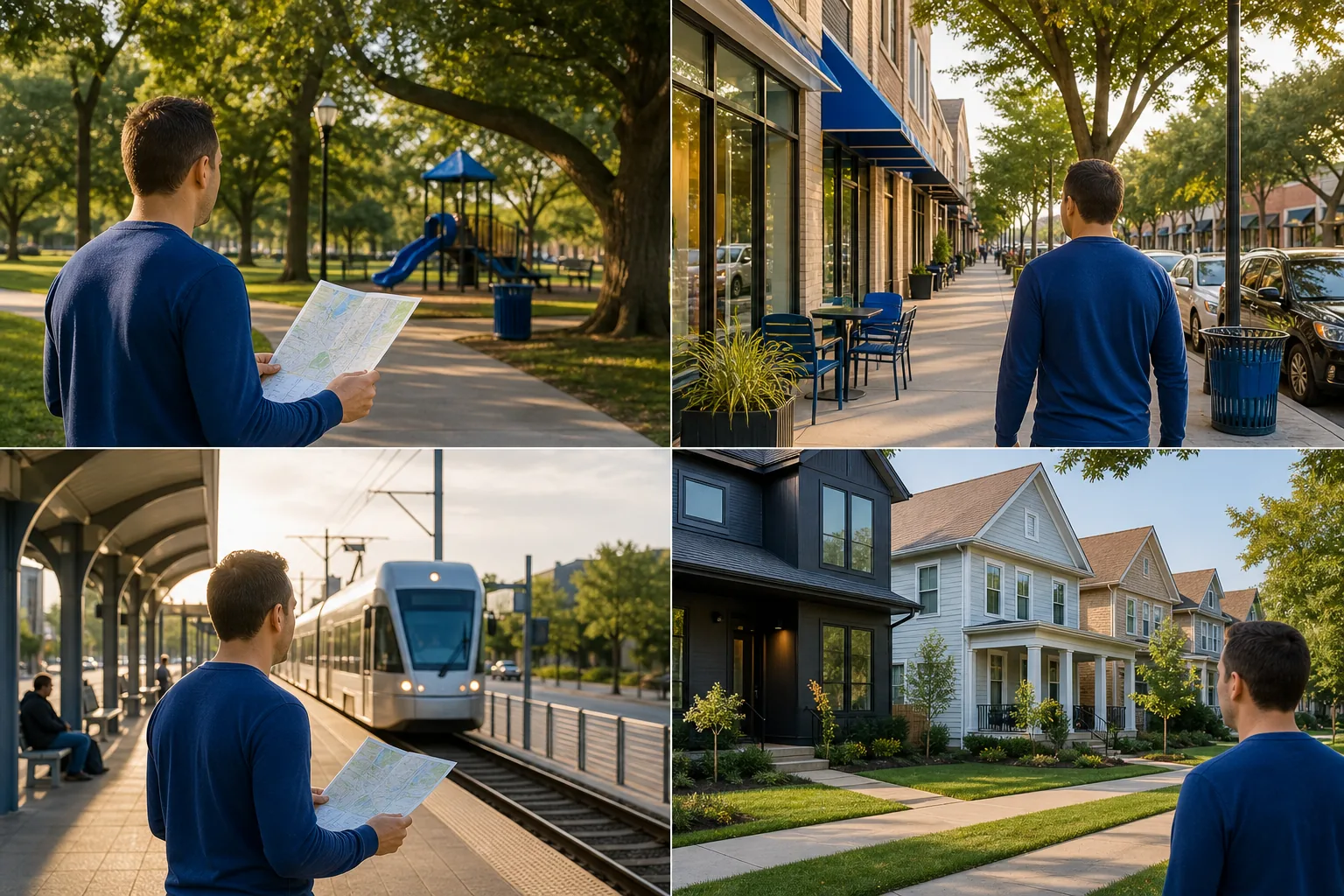 Comparing Dallas Fort Worth neighborhoods by walkability commute and home style