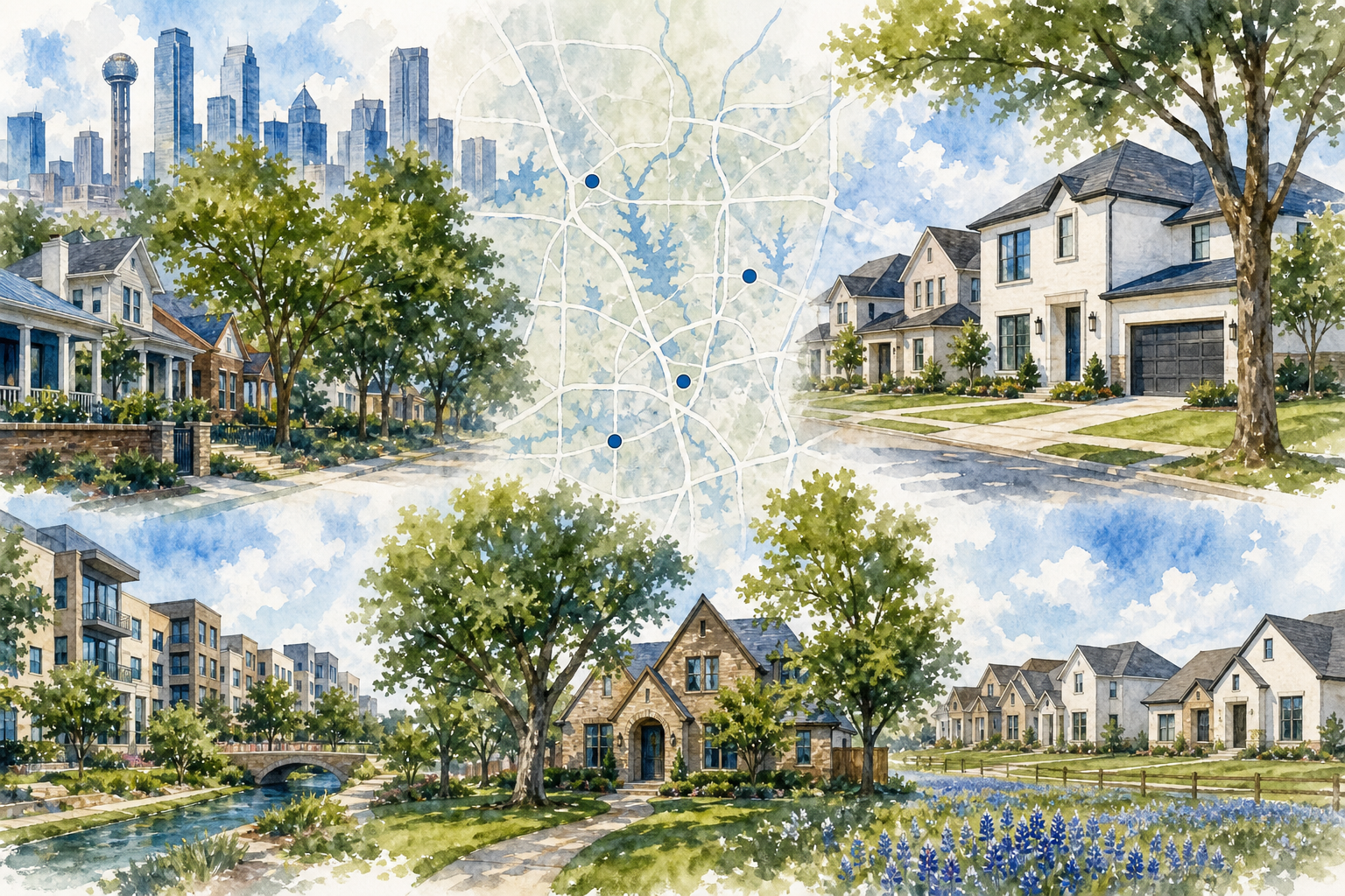 Dallas suburbs comparison for relocation buyers.