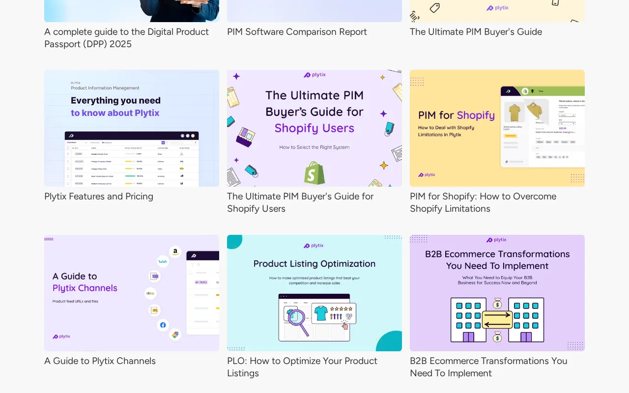 Plytix: visual reference for 3. Plytix , Quick‑launch solution for SMBs & DTC brands