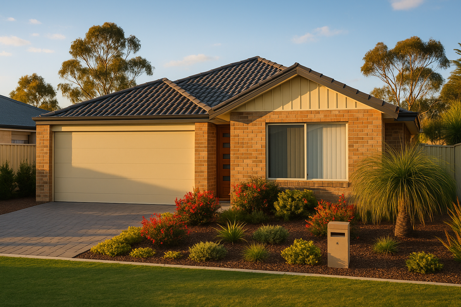 A beautiful suburban home in Baldivis showcasing a typical Western Australia landscape. Alt: Typical home in Baldivis, WA.