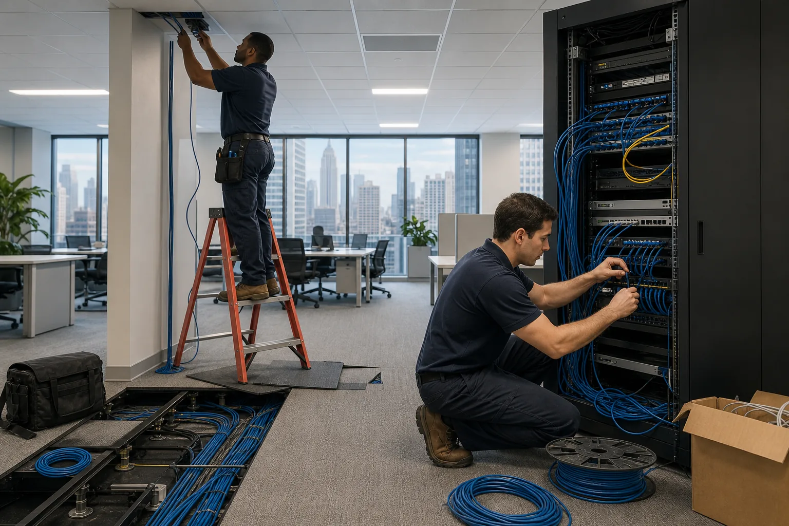 Illustration for Onsite Network Infrastructure Specialists
