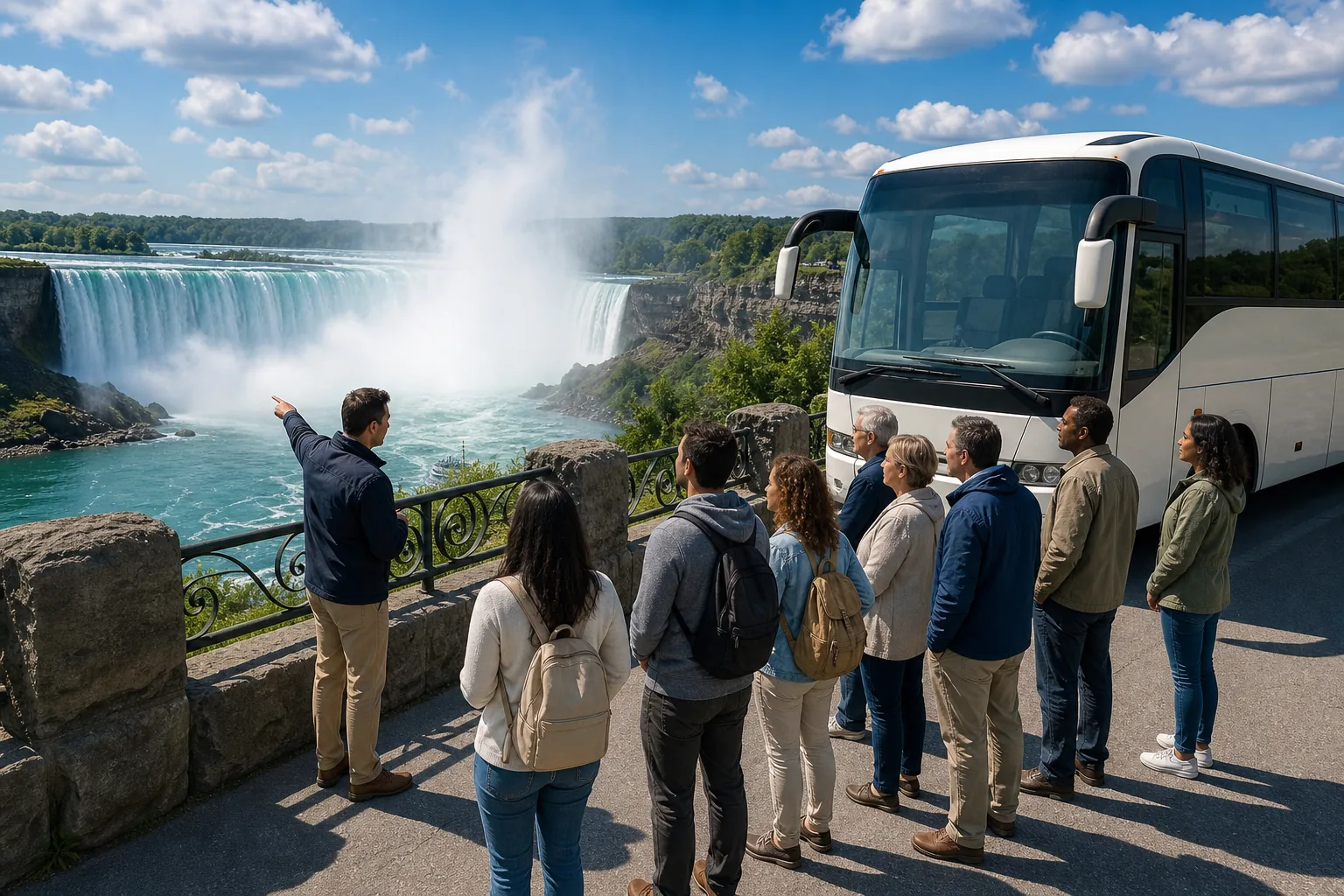 Illustration for Guided Niagara Falls Bus Packages