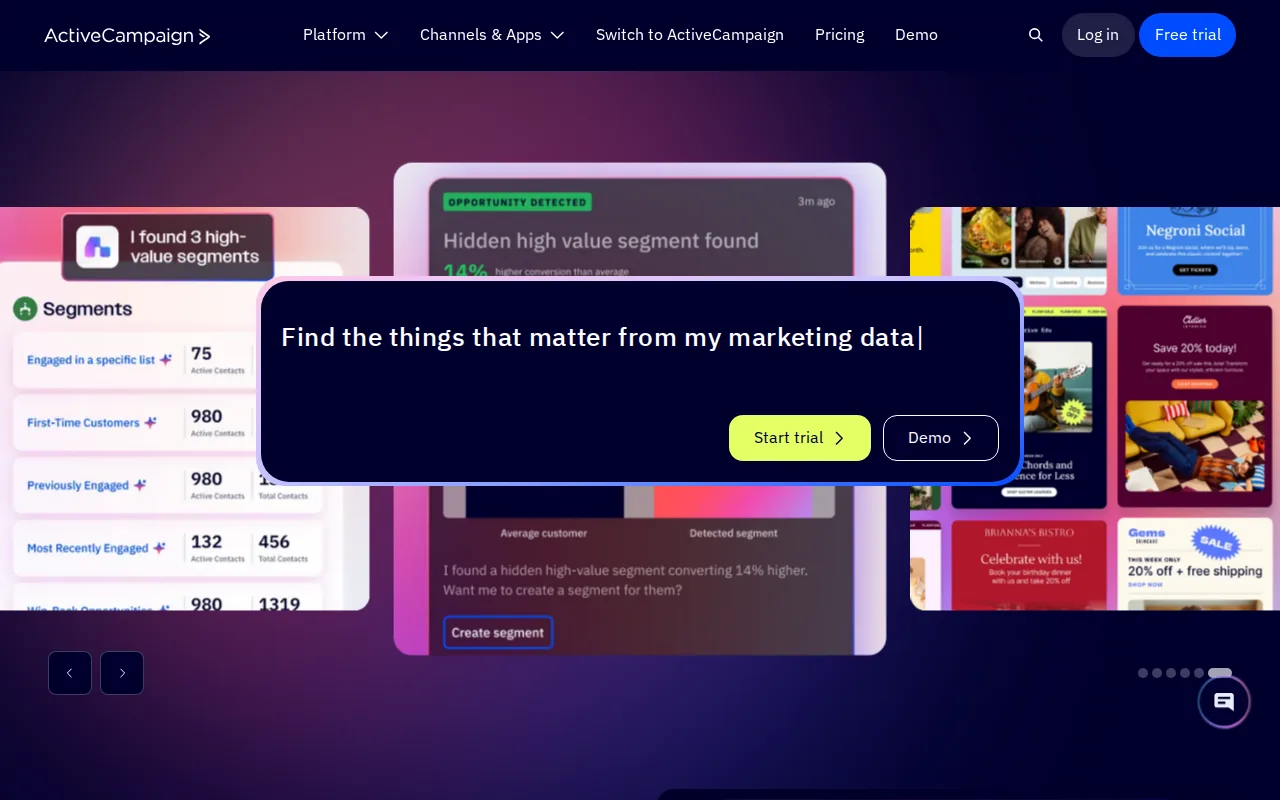 ActiveCampaign: visual reference for 5. ActiveCampaign &mdash; Powerful Visual Workflows and AI-Driven Sending