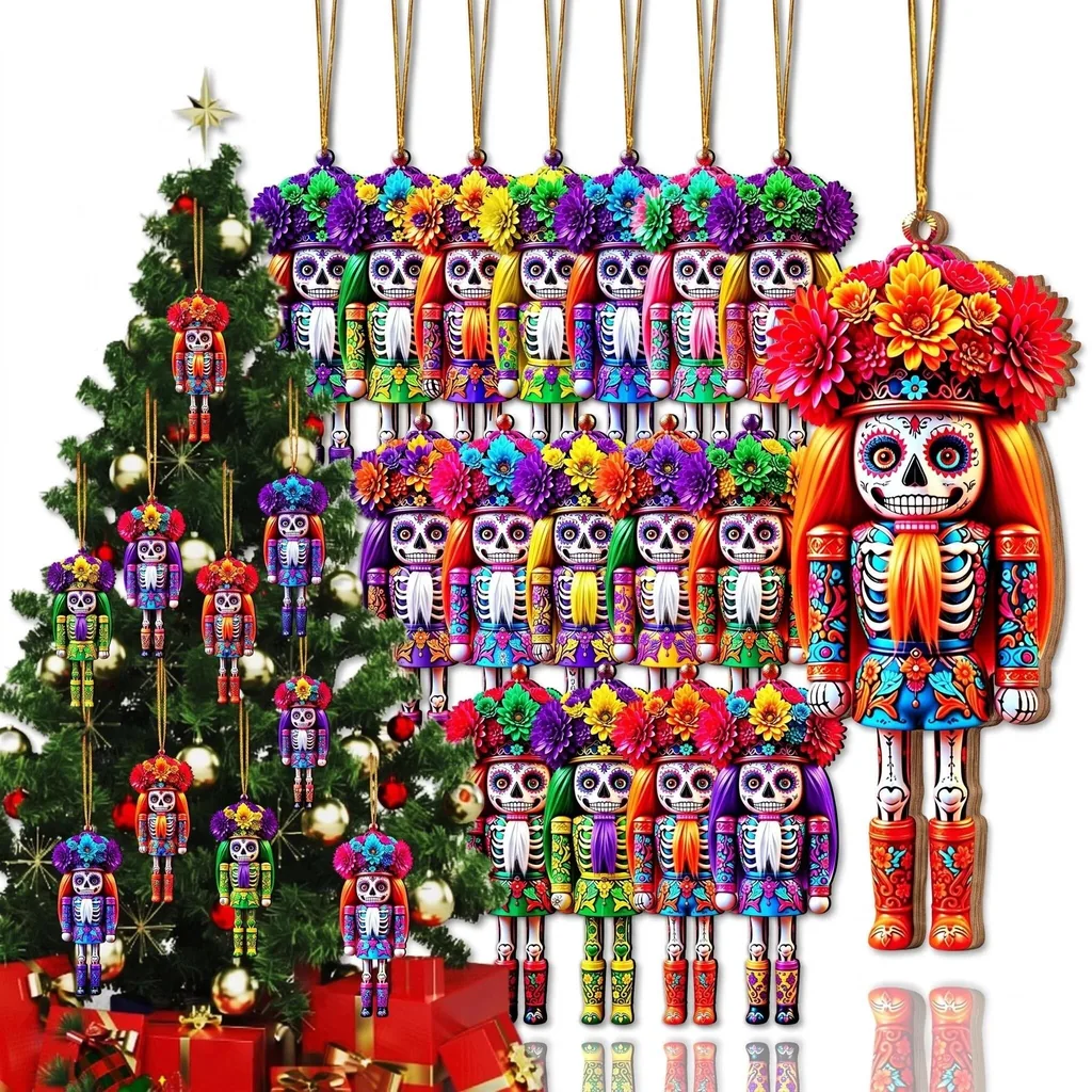 Product photo of AdornJoy Sugar Skull Nutcracker