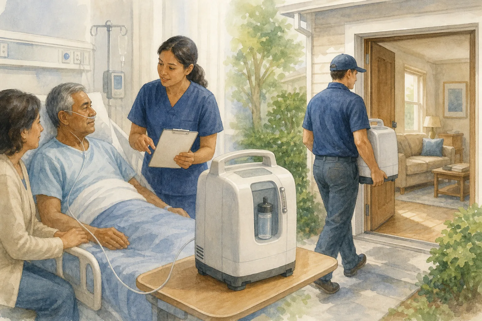 Illustration for Hospital-Linked Rental Services