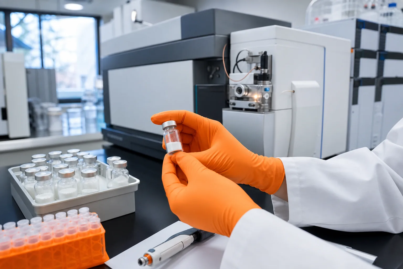Laboratory screening for peptide contaminants beyond purity.