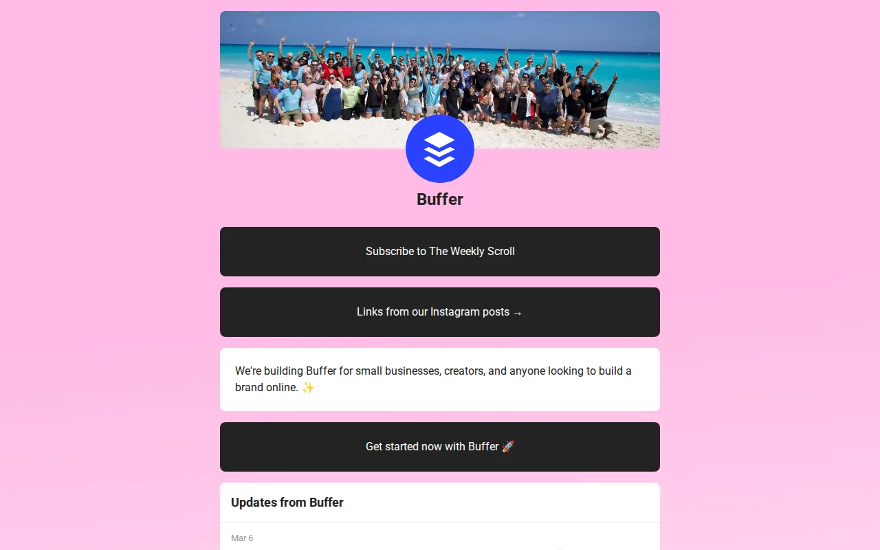 Buffer: visual reference for 8. Buffer, social media marketing