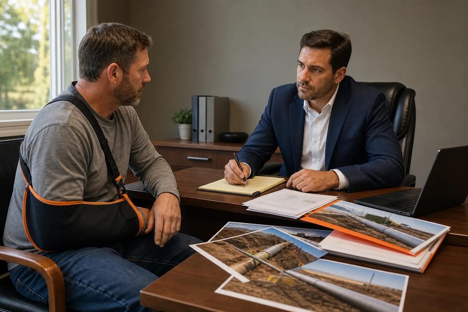 interviewing a pipeline accident lawyer after an injury