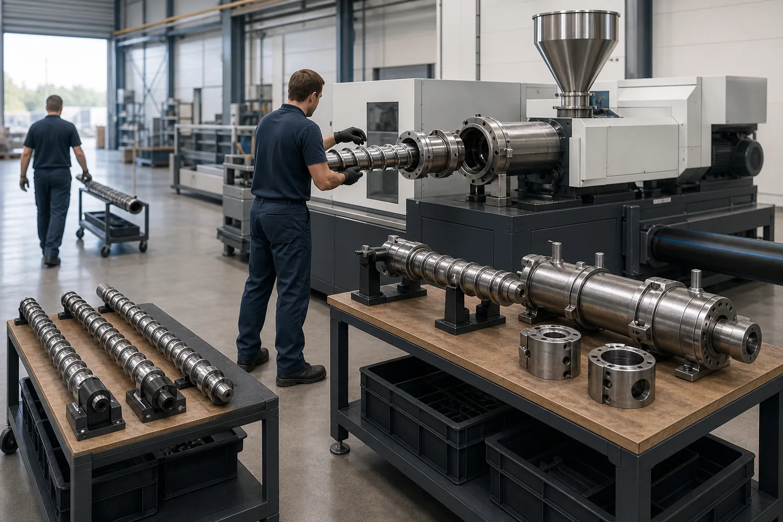 Modular screw extrusion machine: visual reference for 3. Modular screw extrusion machine – quick change‑over