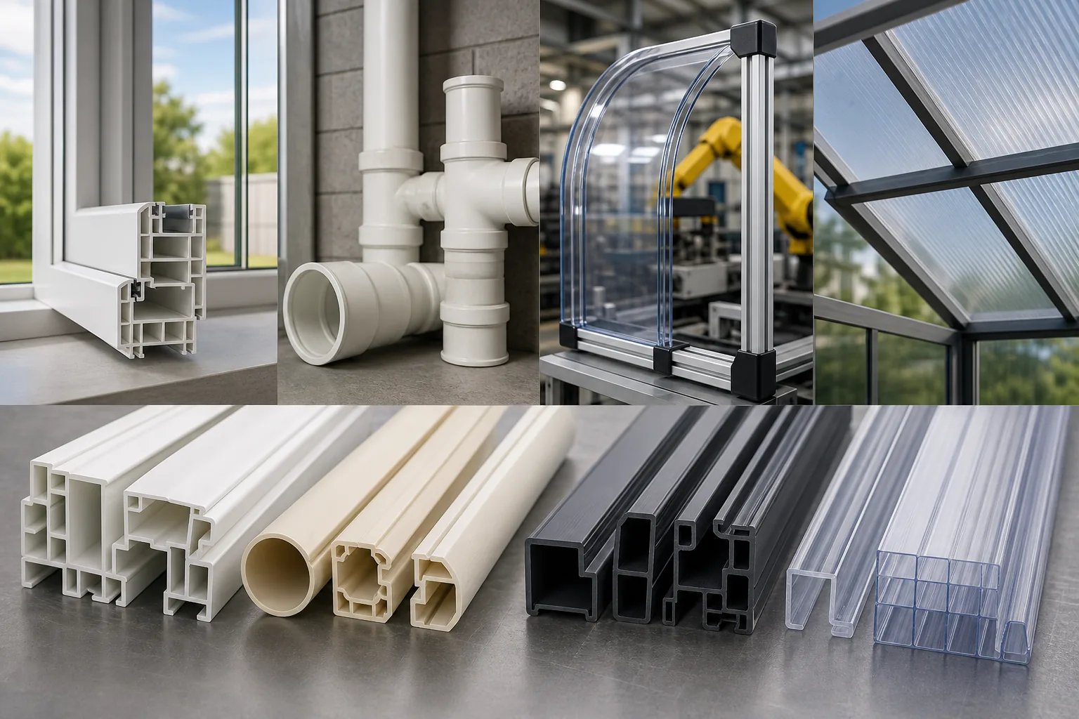 Best Materials for Profile Extrusion: PVC: visual reference for 4. Best Materials for Profile Extrusion: PVC, ABS, Polycarbonate & More