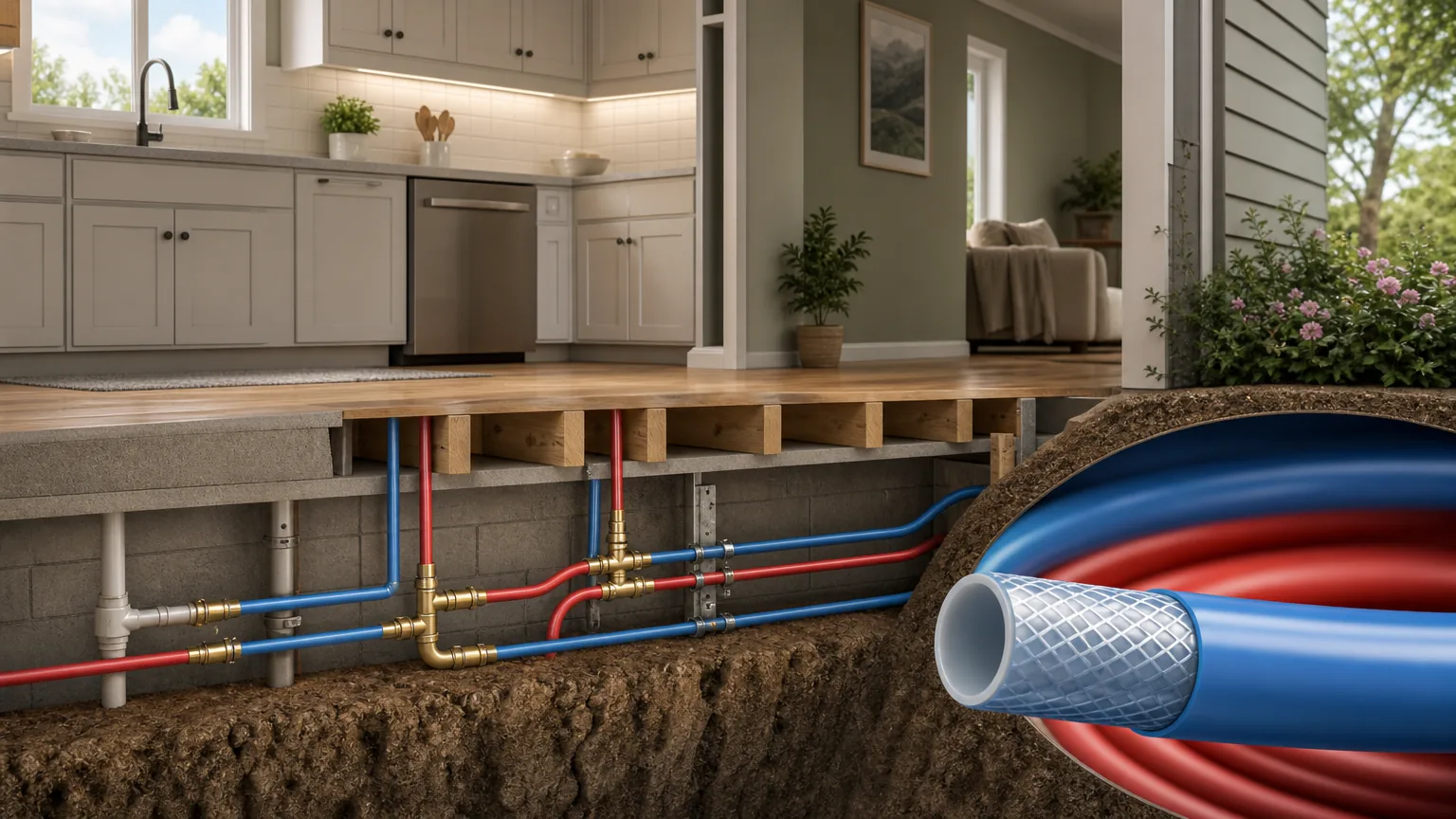PEX Repiping: visual reference for 2. PEX Repiping , Flexible, corrosion‑resistant solution