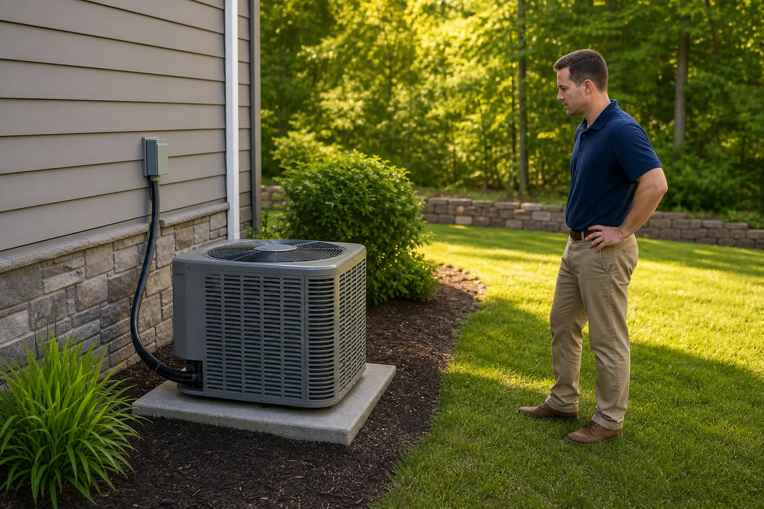 Clear outdoor AC unit with proper airflow before extreme summer heat.