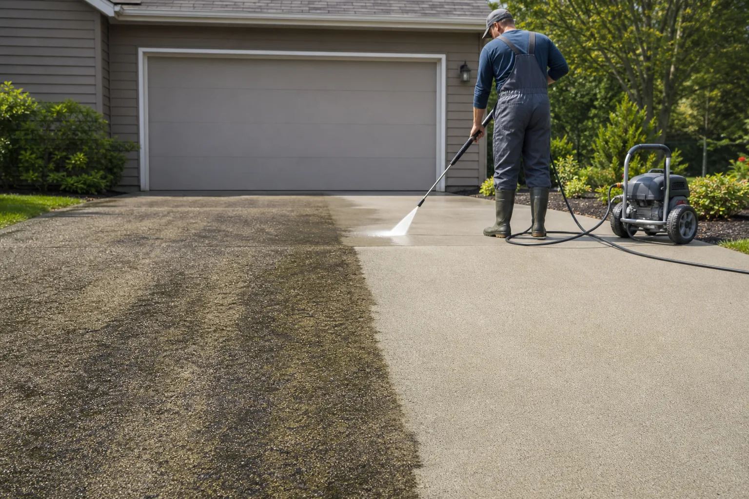 Illustration for Driveway Cleaning