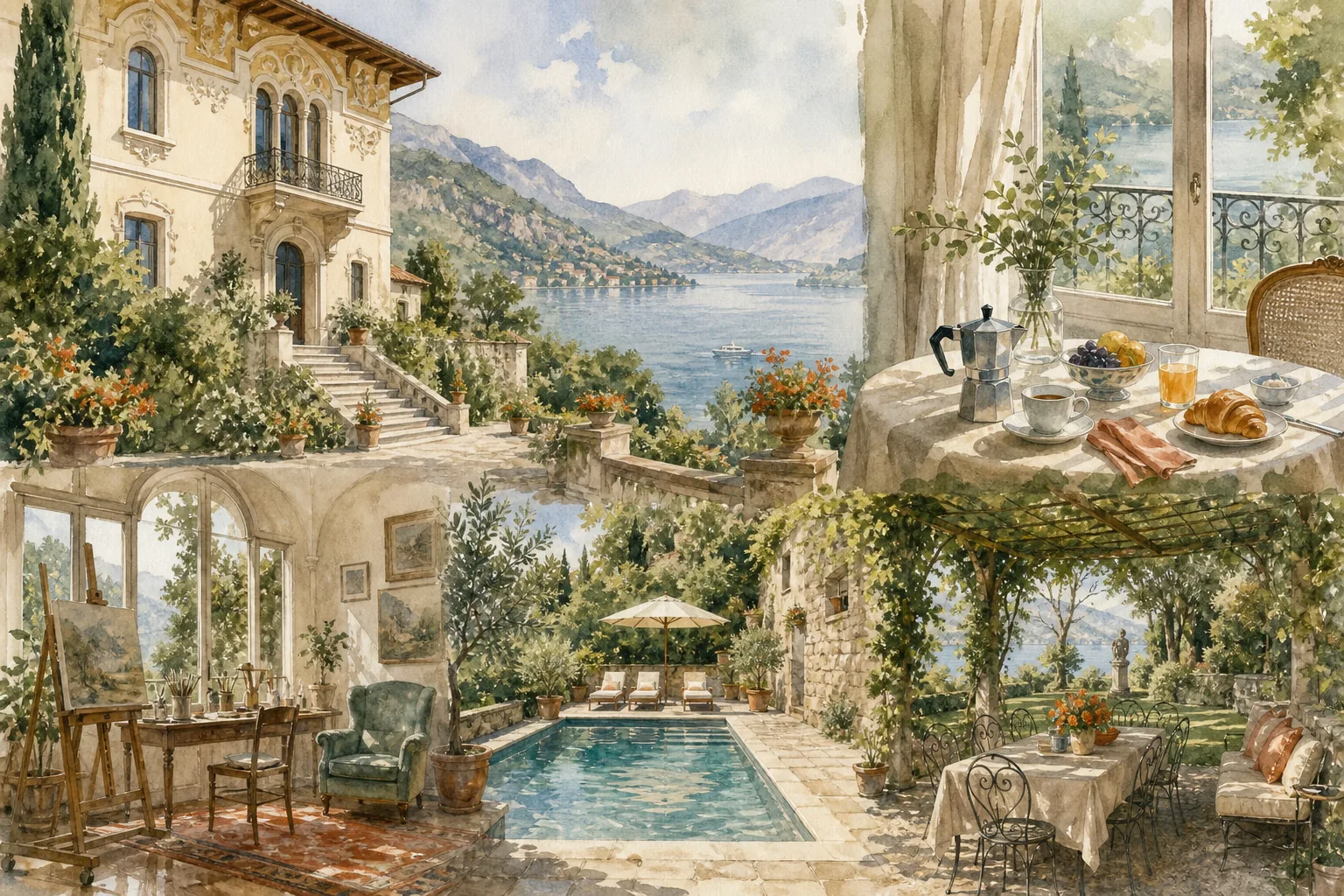 Private villa Italy stay formats for breakfast, retreats, weddings, and family groups.