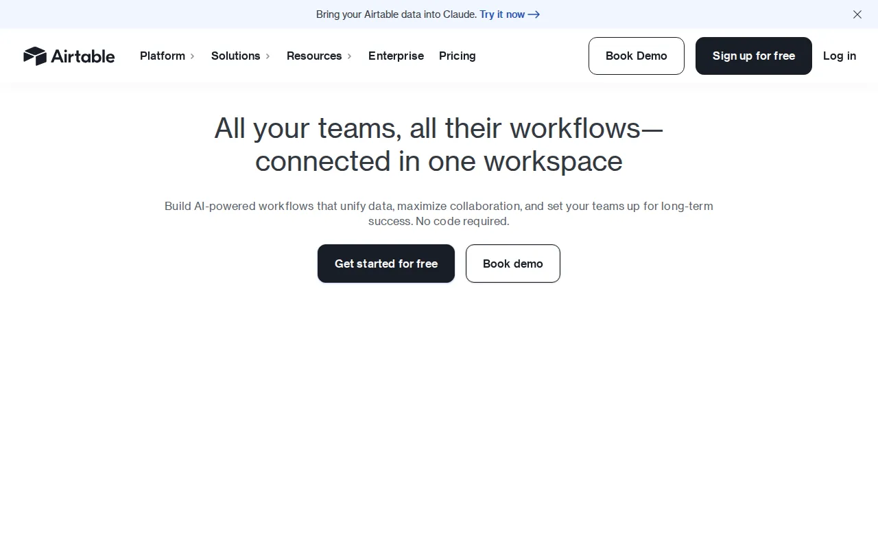 Airtable: visual reference for 4. Airtable, the dataset layer