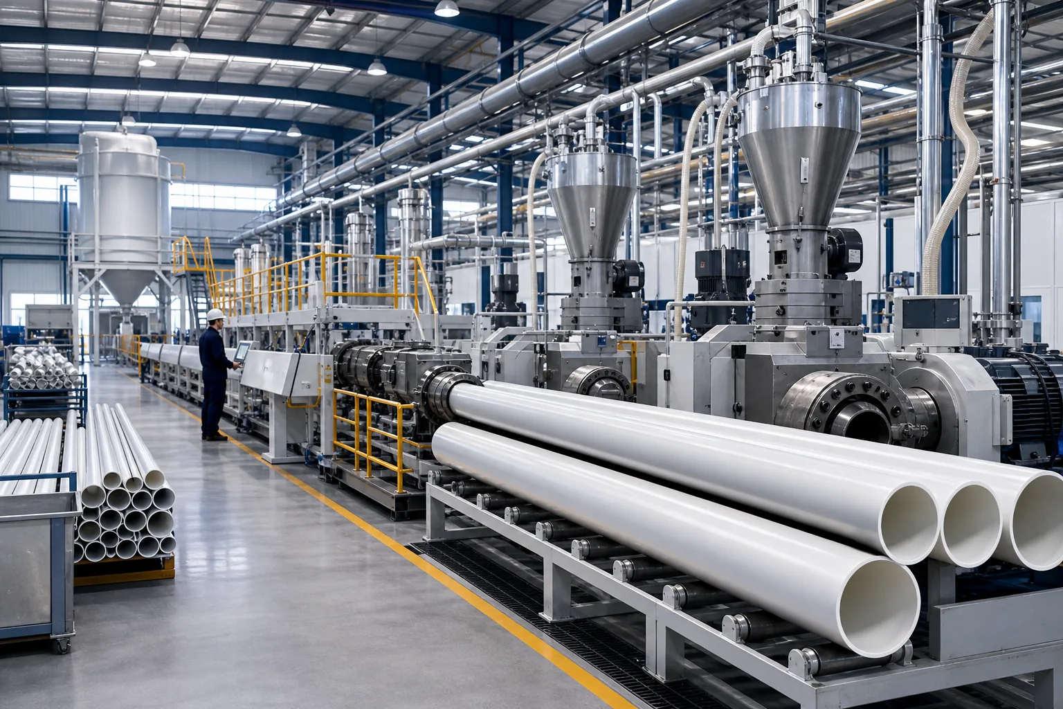 Integrated PVC Plant with high‑speed extruders: visual reference for 2. Integrated PVC Plant with high‑speed extruders