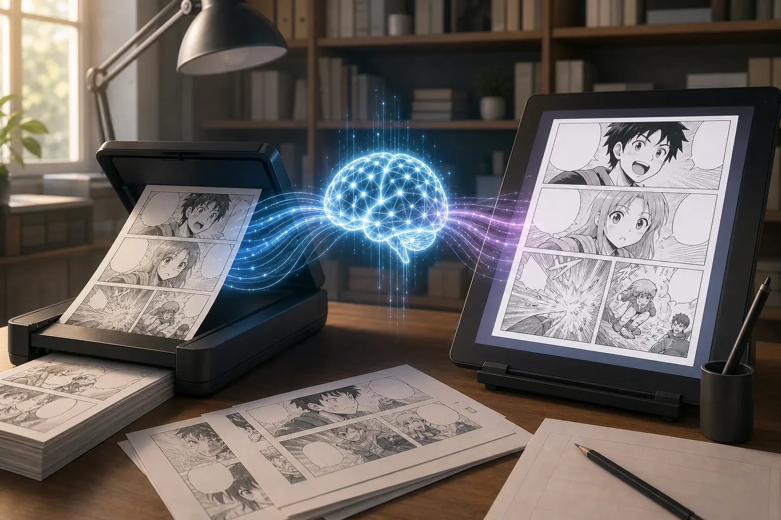 Illustration for AI Manga Translator