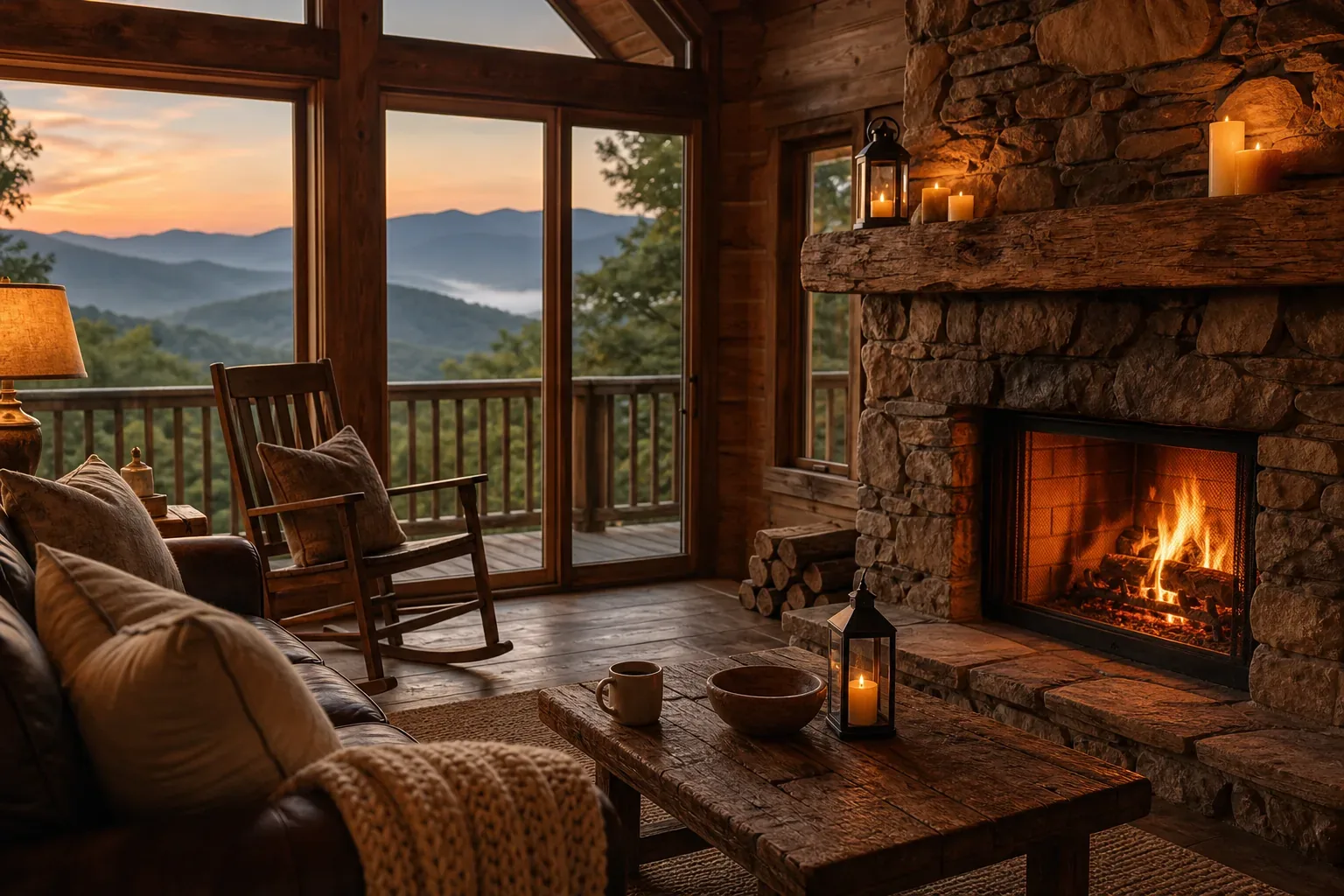 Illustration for Hearthside Cabin Rentals