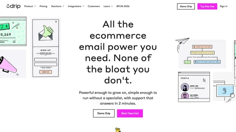 Drip homepage