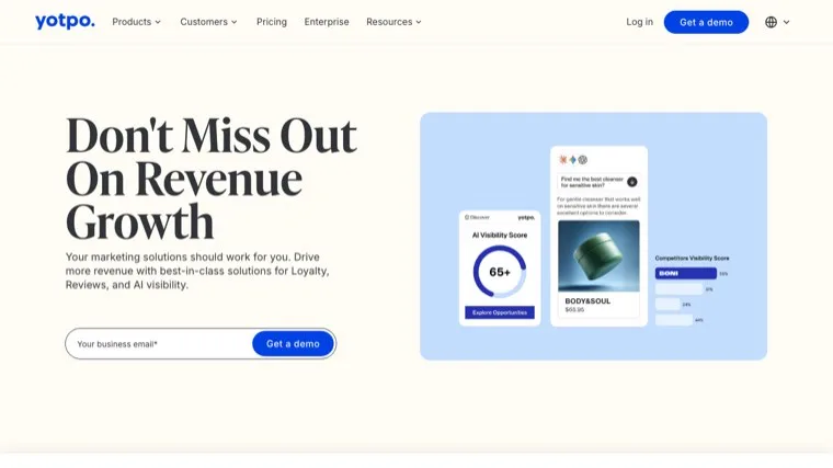 Yotpo homepage