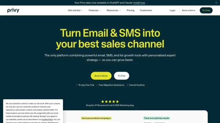 Privy homepage