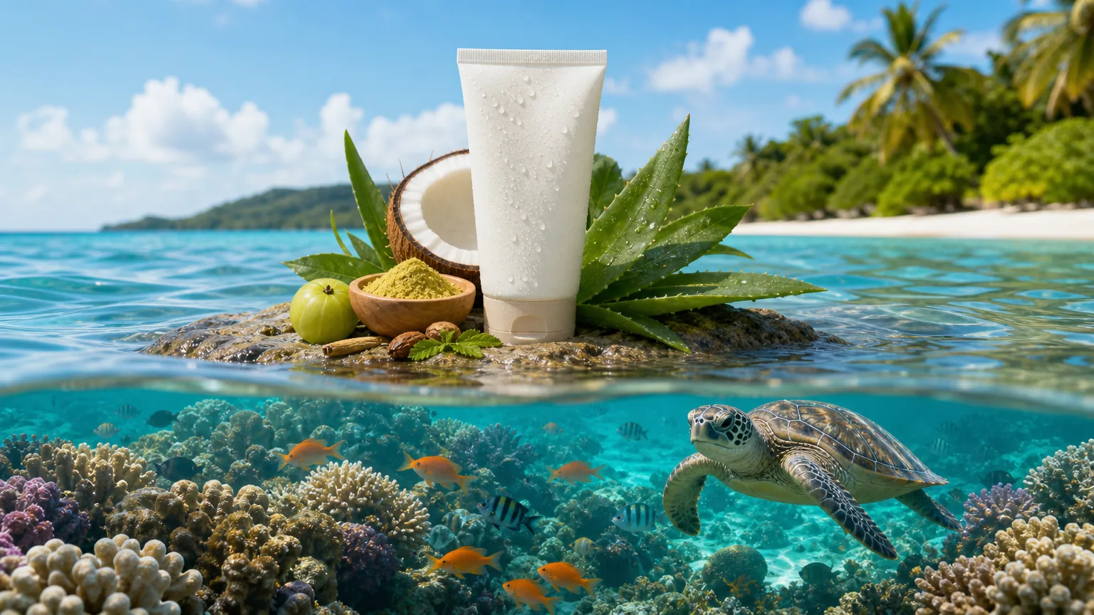 OM Botanical Plant-based Ayurvedic Skincare: visual reference for 1. OM Botanical Plant-based Ayurvedic Skincare , Sheer Mineral Sunscreen SPF 40 (Our Top Pick)