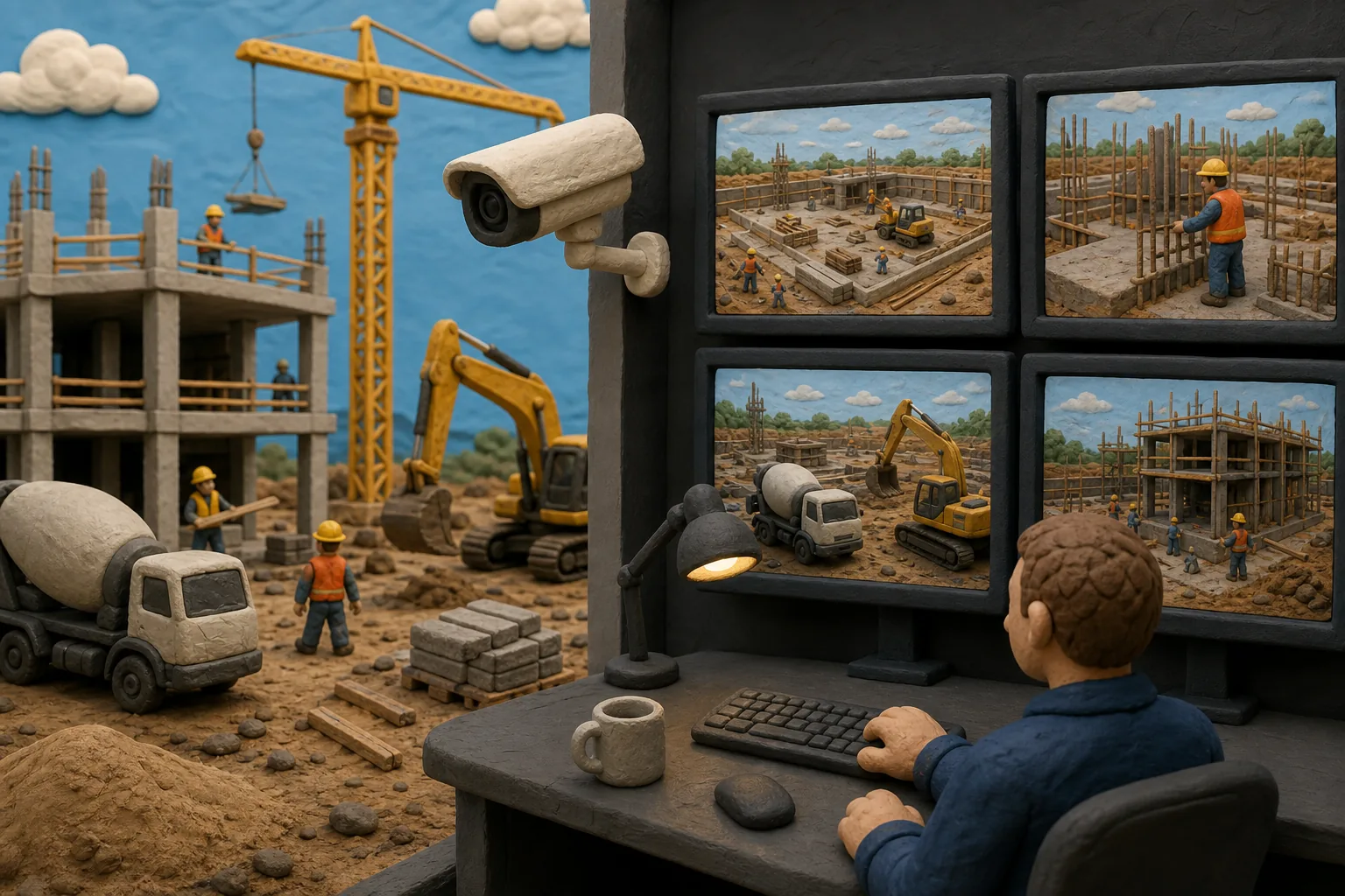Illustration for Remote CCTV Monitoring for Construction Sites