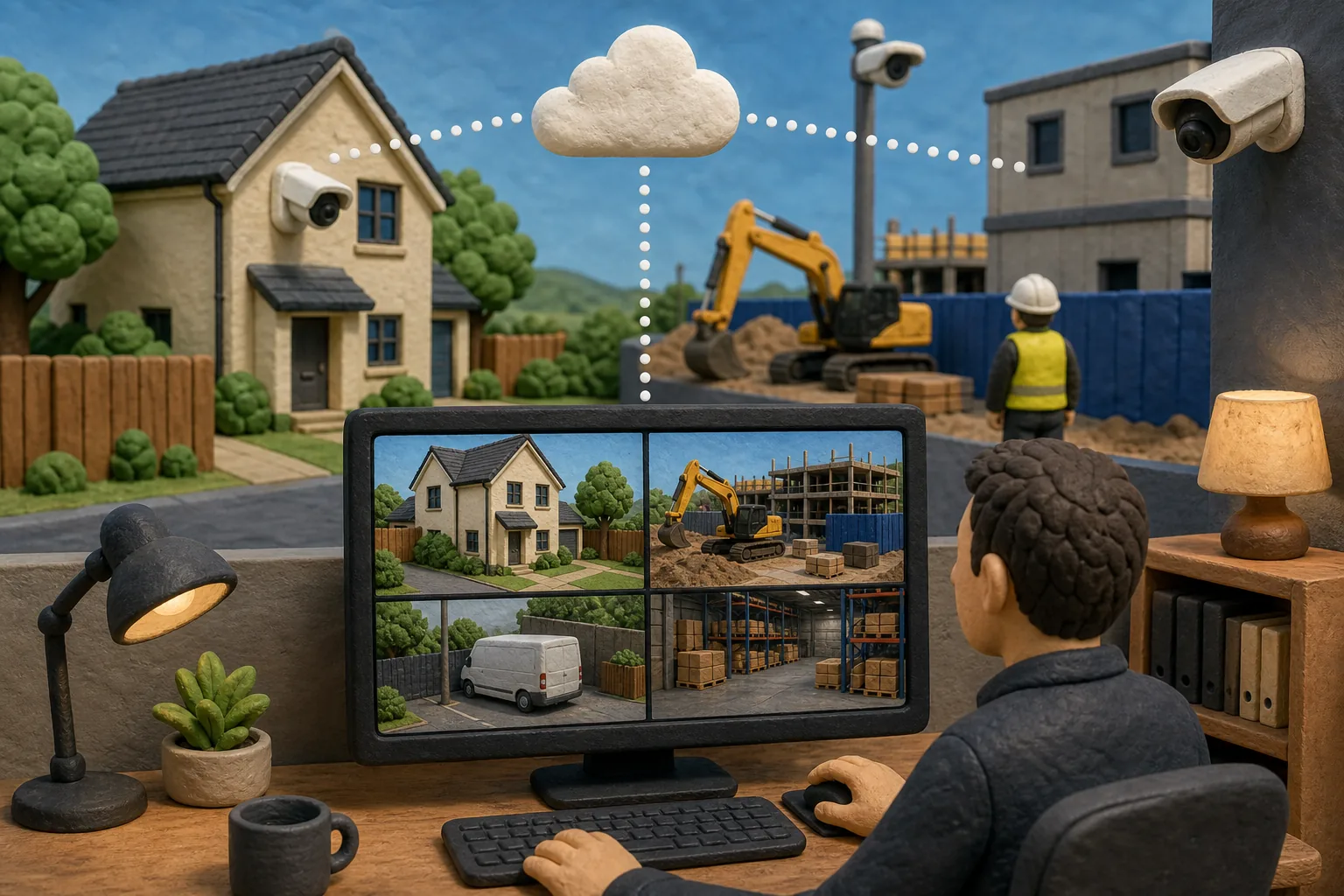 Illustration for Remote CCTV Monitoring for Homes and Specialist Sites