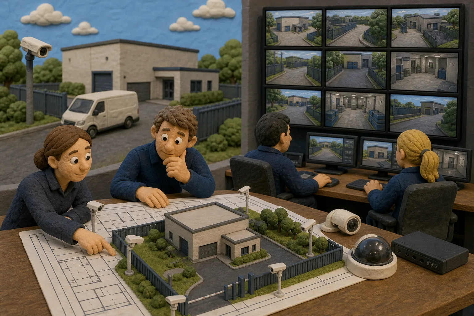 Illustration for CCTV monitoring with integrated system planning