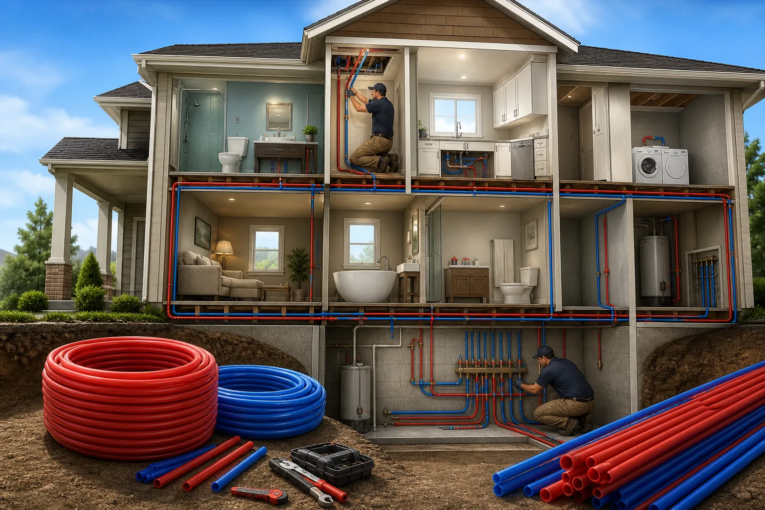 Illustration for Full PEX Repiping