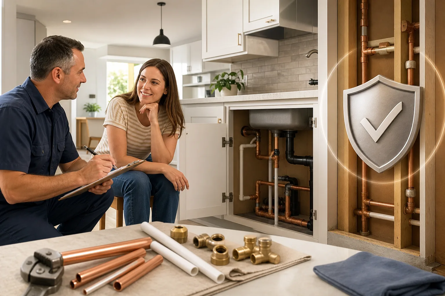 Repipe OC: visual reference for 1. Repipe OC , Free On‑Site Estimate with 25‑Year Warranty
