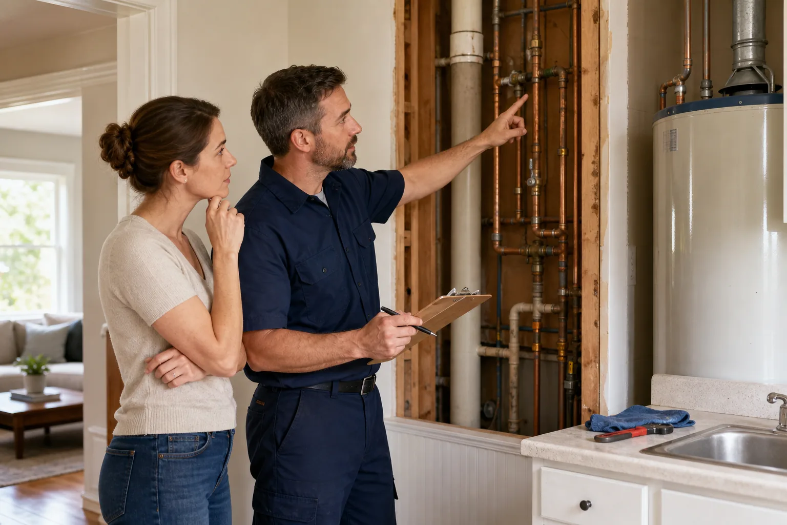 In‑Person Plumber Estimate: visual reference for 3. In‑Person Plumber Estimate , The Most Accurate Approach