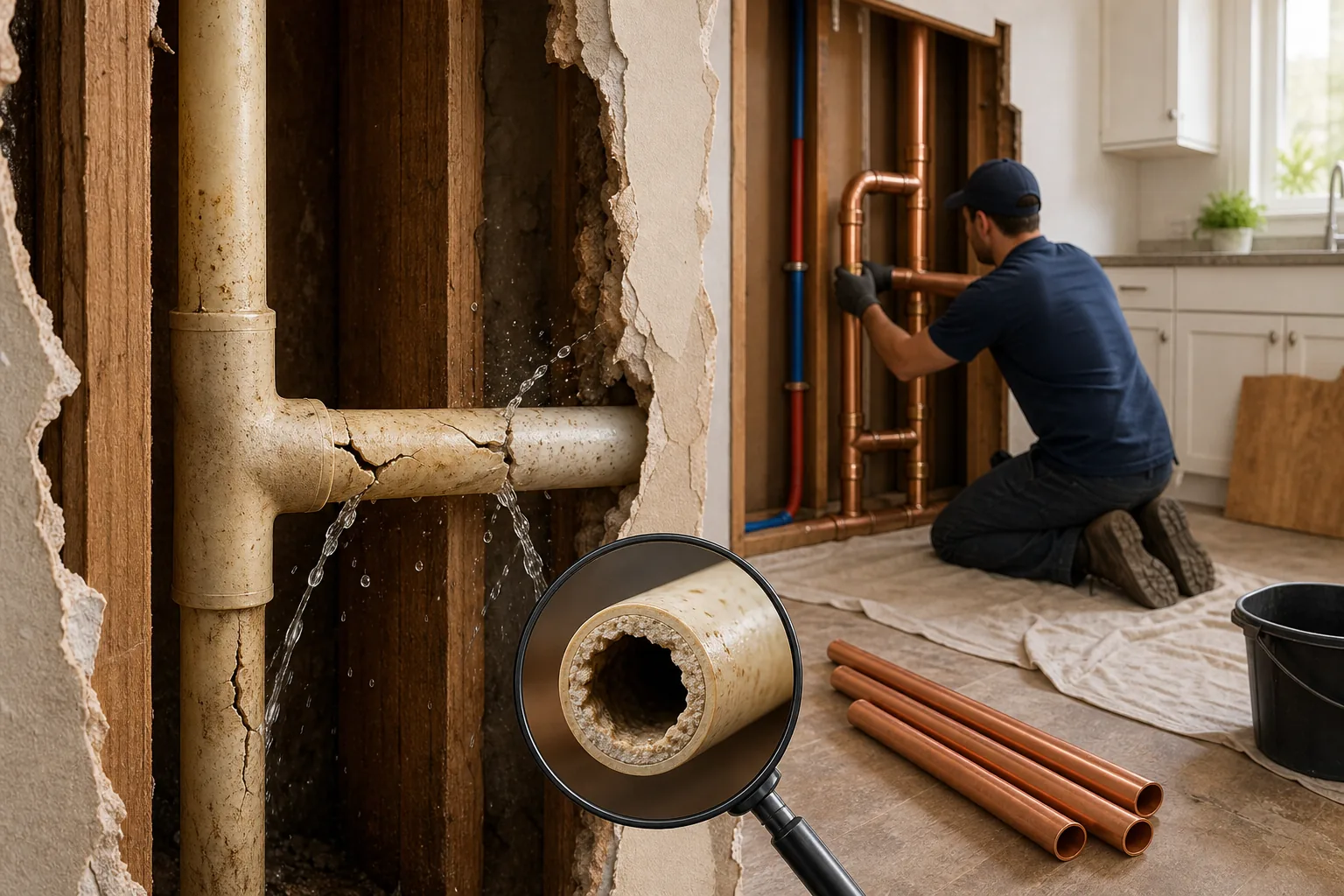 Polybutylene: visual reference for 4. Polybutylene – Understanding the Risks and Replacement Needs