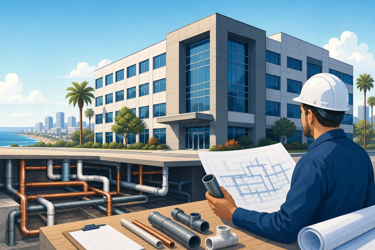 Editorial illustration for Top 10 Options for Repiping Commercial Buildings in Orange County