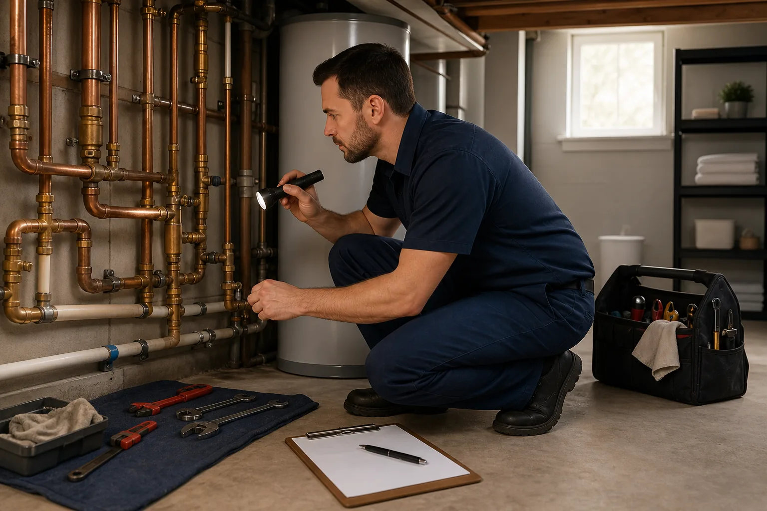 Local Repiping Specialist: visual reference for 9. Local Repiping Specialist, Complete post‑repiping maintenance
