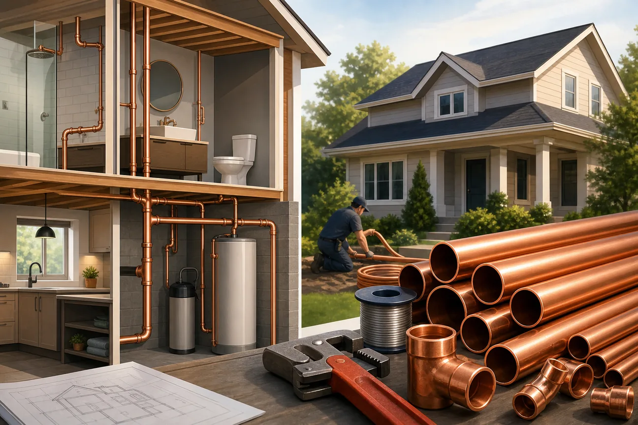 Editorial illustration for Best Repiping With Copper Pipes Options