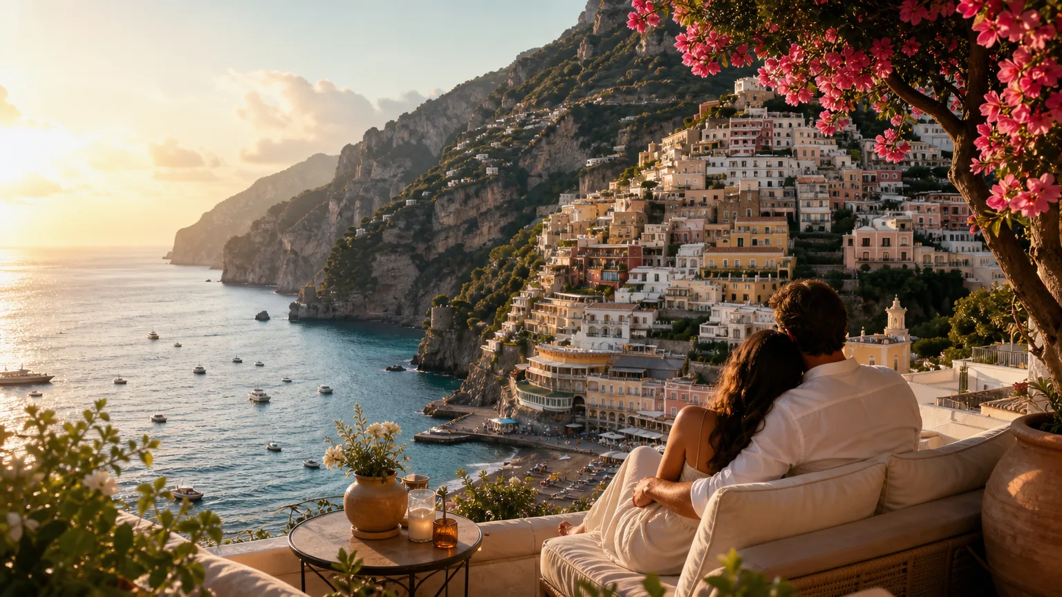 Positano: visual reference for 2. Positano, Amalfi Coast , Clifftop Romance on the Tyrrhenian Sea