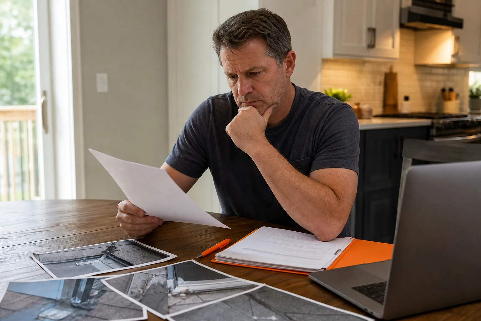 deciding whether to file a roof flashing sealant warranty claim or arrange repairs.