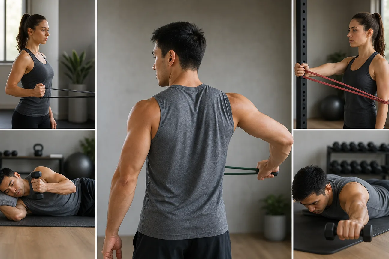 Editorial illustration for Best Rotator Cuff Exercises: 5 Options