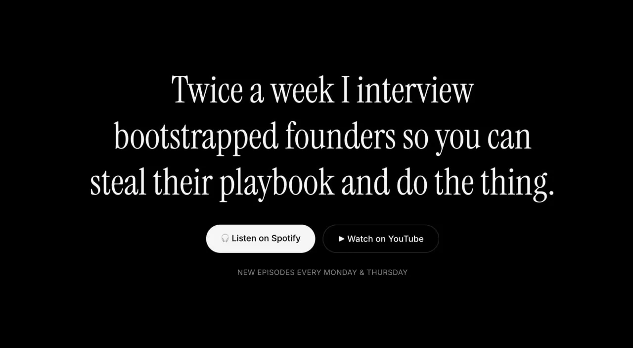 Profitable Founder Podcast: visual reference for 1. Profitable Founder Podcast (Our Top Pick)