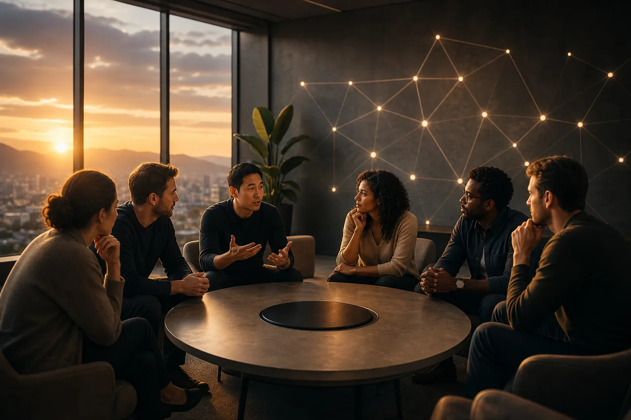 Cinematic photograph of Best SaaS Mastermind Matching Options for Founders