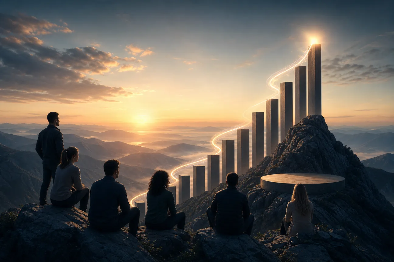 Editorial illustration for Best SaaS Mastermind Revenue Benchmarks by Program