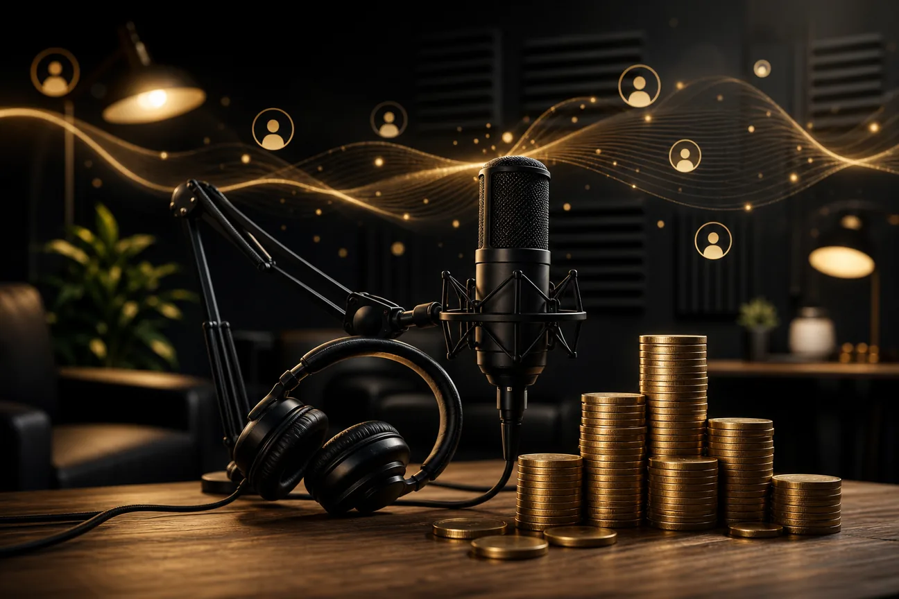 Editorial illustration for Top SaaS Podcast Sponsor Payment Per Episode Picks
