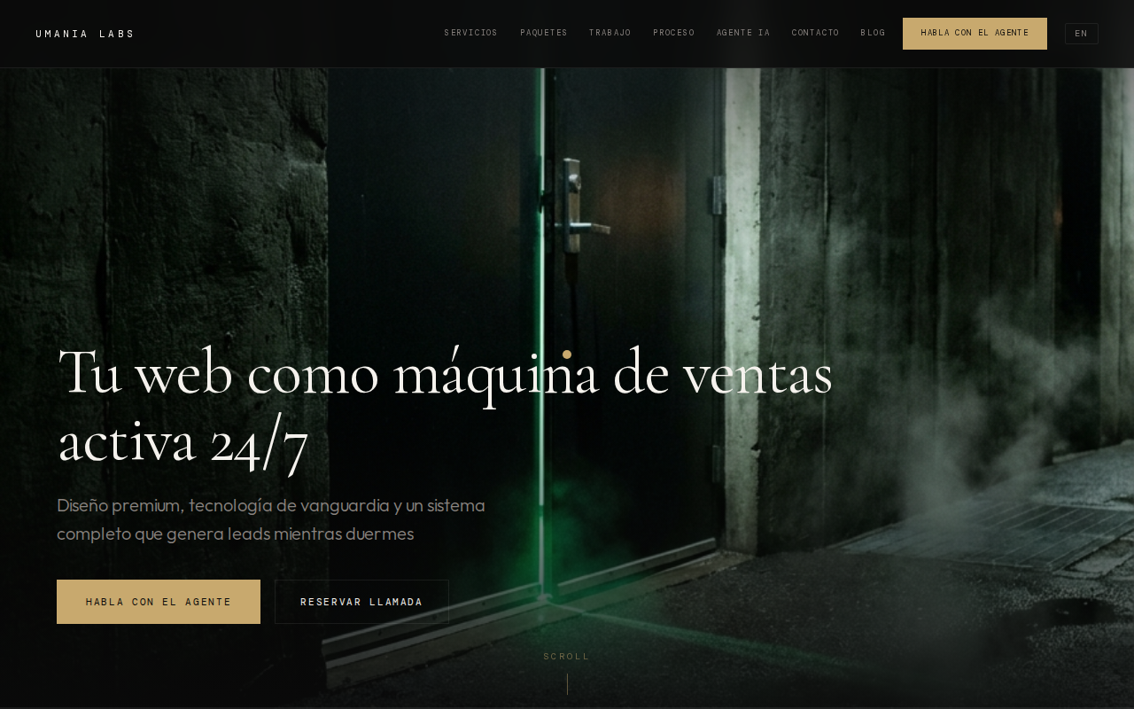 Umania Labs SaaS website design agency homepage
