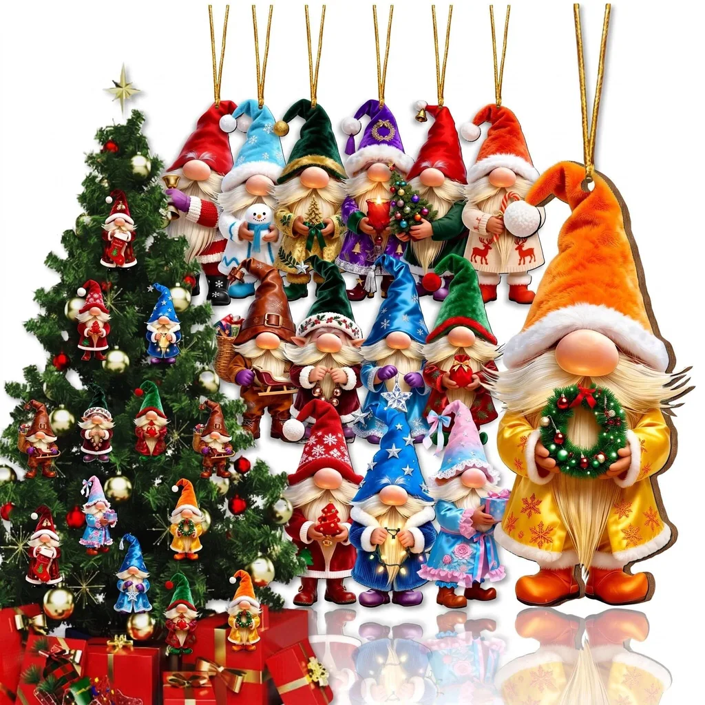 Product photo of AdornJoy Vintage Santa Gnome