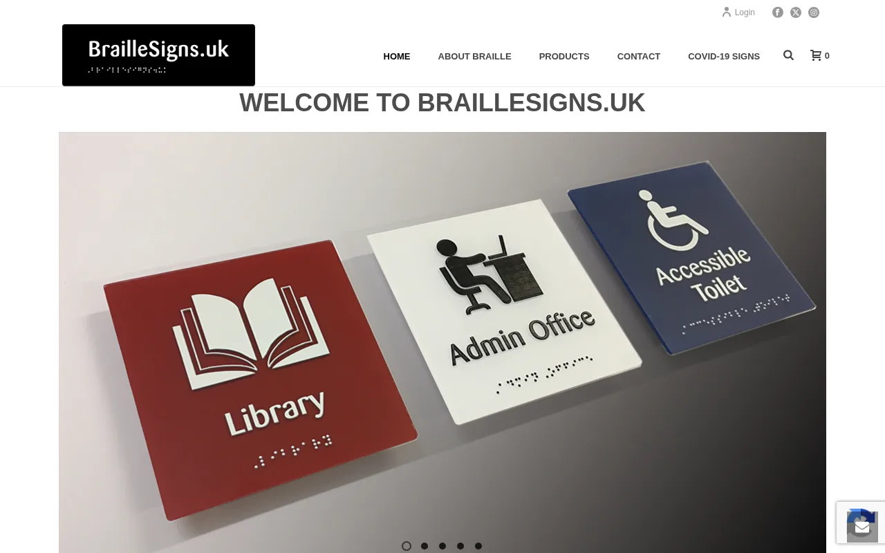 Braille Signs: visual reference for 5. Braille Signs — Enfoque en personalización y materiales variados