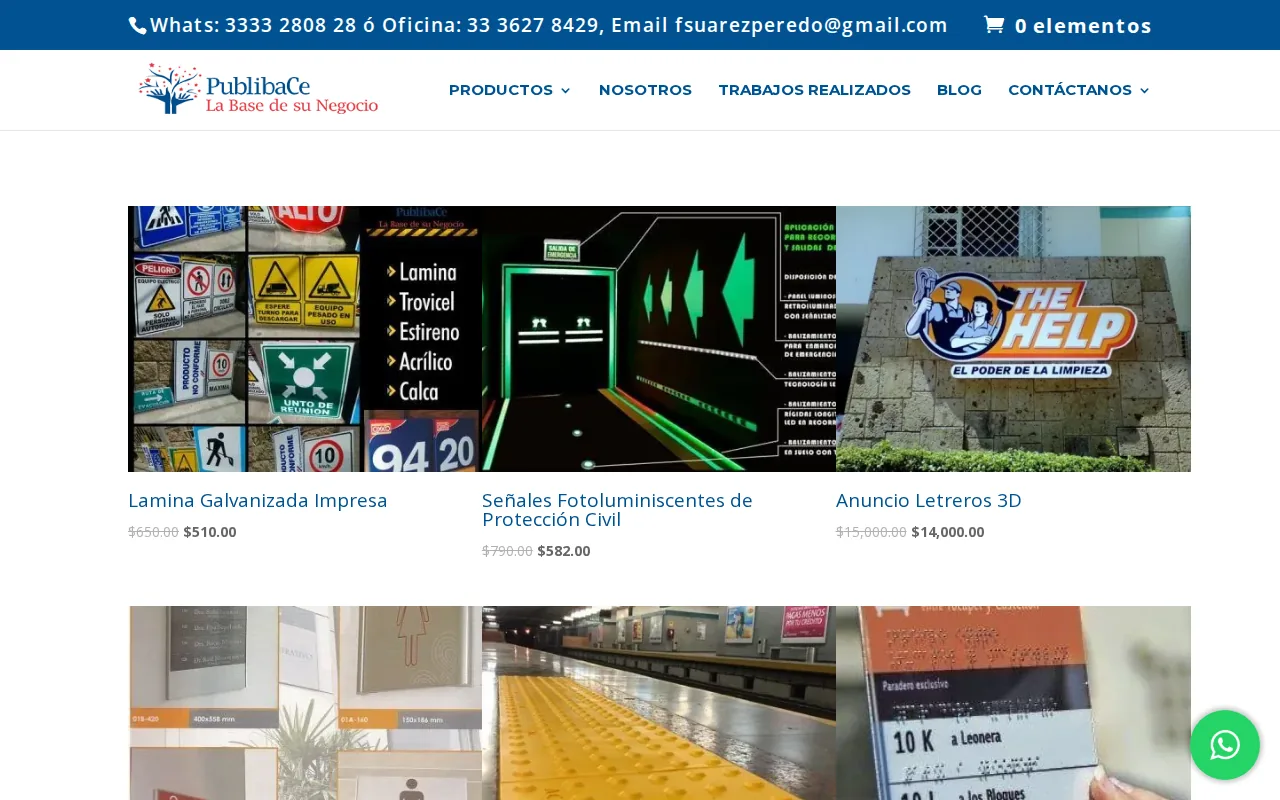 PublibaCe: visual reference for 6. PublibaCe — Complete braille & emergency signage catalog