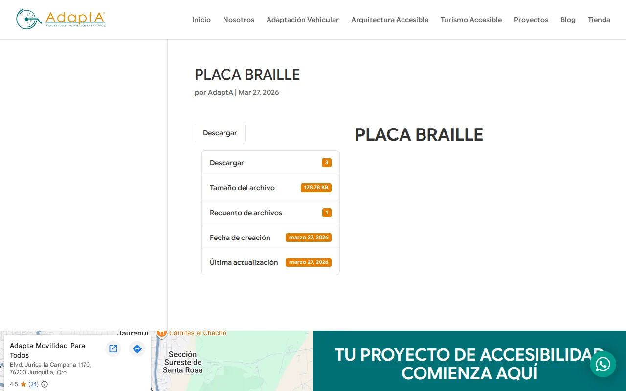 AdaptA: visual reference for 7. AdaptA — Affordable braille plates with fast turnaround